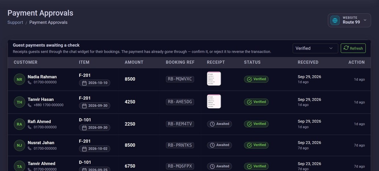 Payments awaiting review
