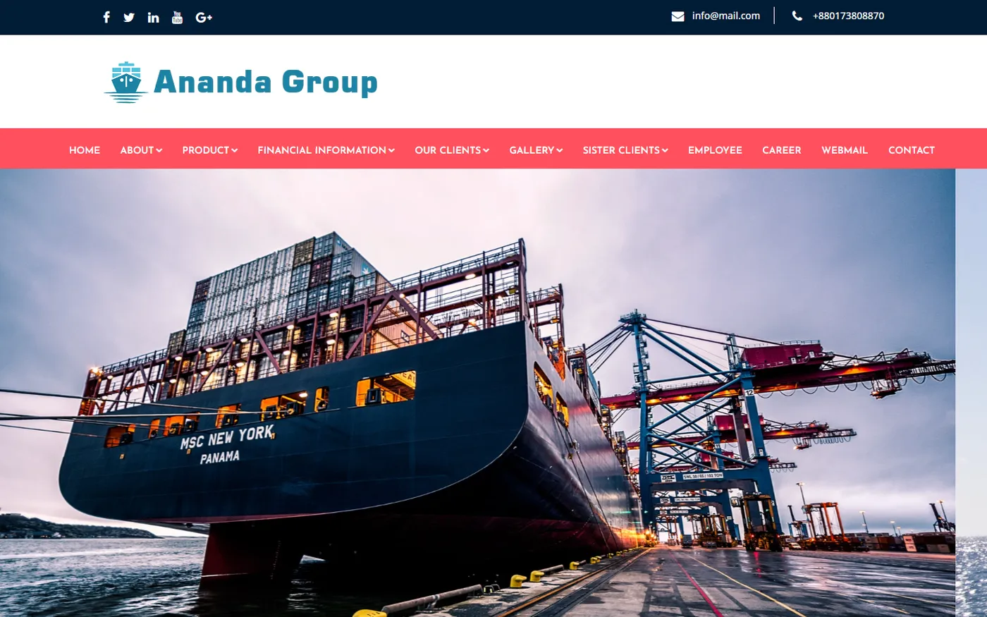 Ananda Group — Corporate Conglomerate Website