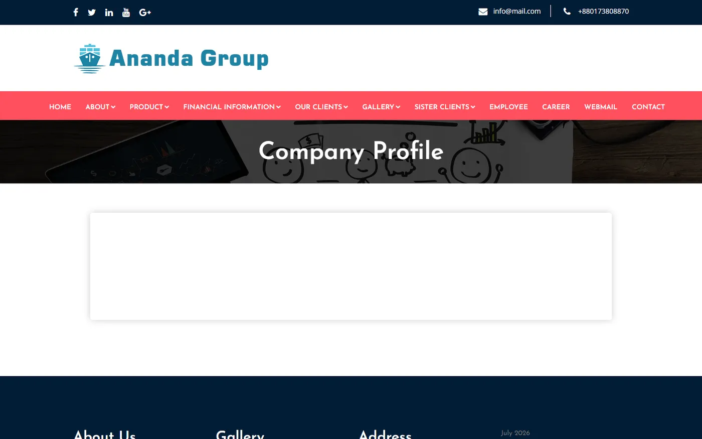 Ananda Group — Corporate Conglomerate Website, screen 4