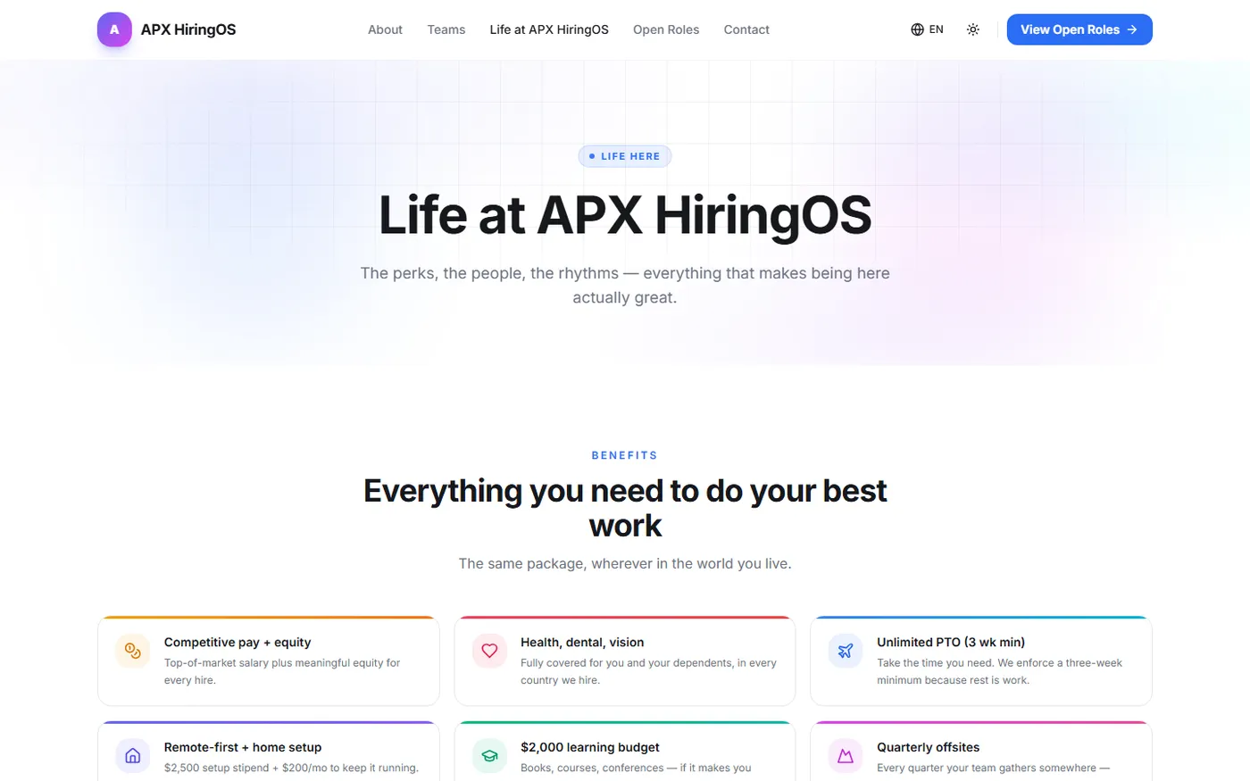 Career Canvas — React 18 SPA Frontend, screen 4
