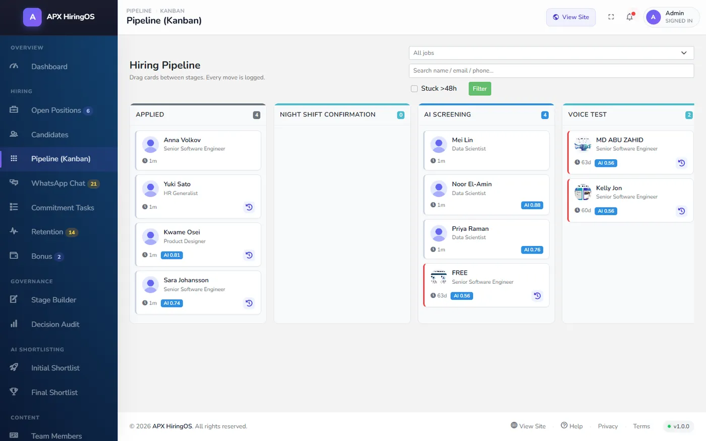 Career Canvas — AI-Powered Careers & Recruitment Platform, screen 3