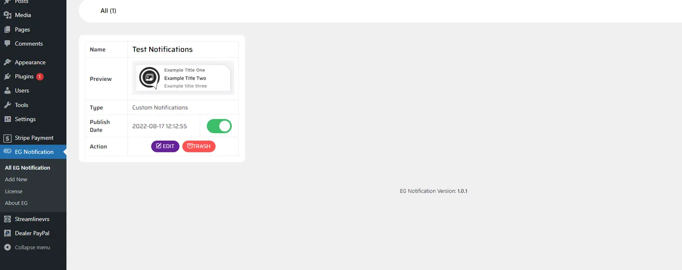 EG Notification — FOMO & Social-Proof Popup Plugin, screen 3