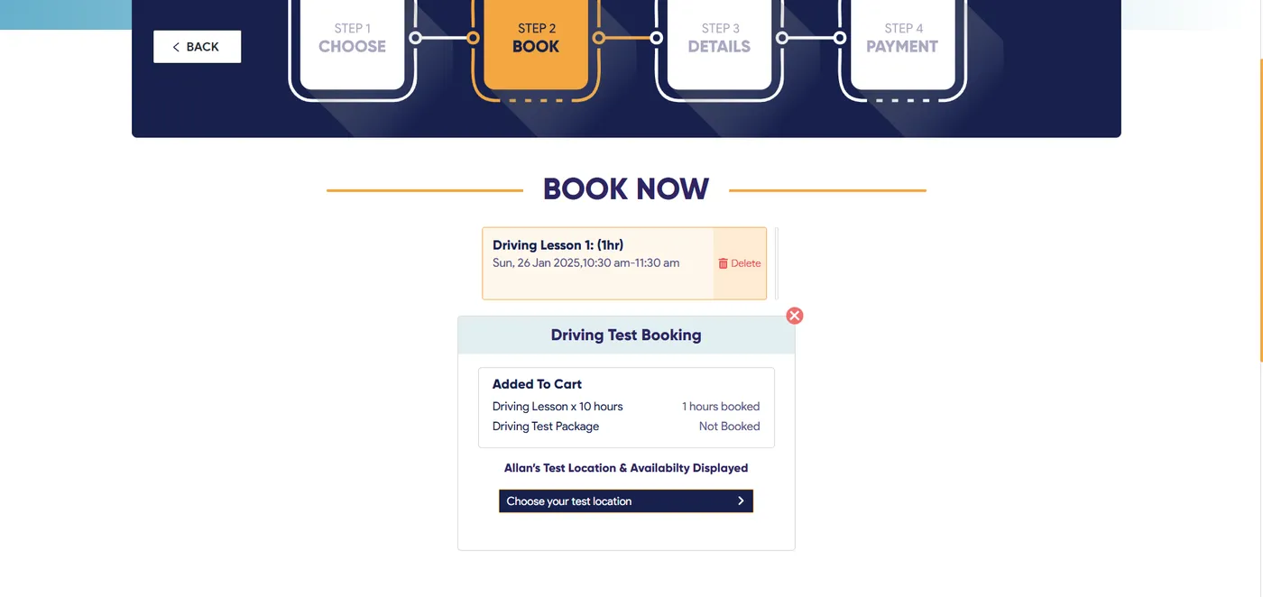 FirstPass — Driving-School Marketplace (Australia), screen 3