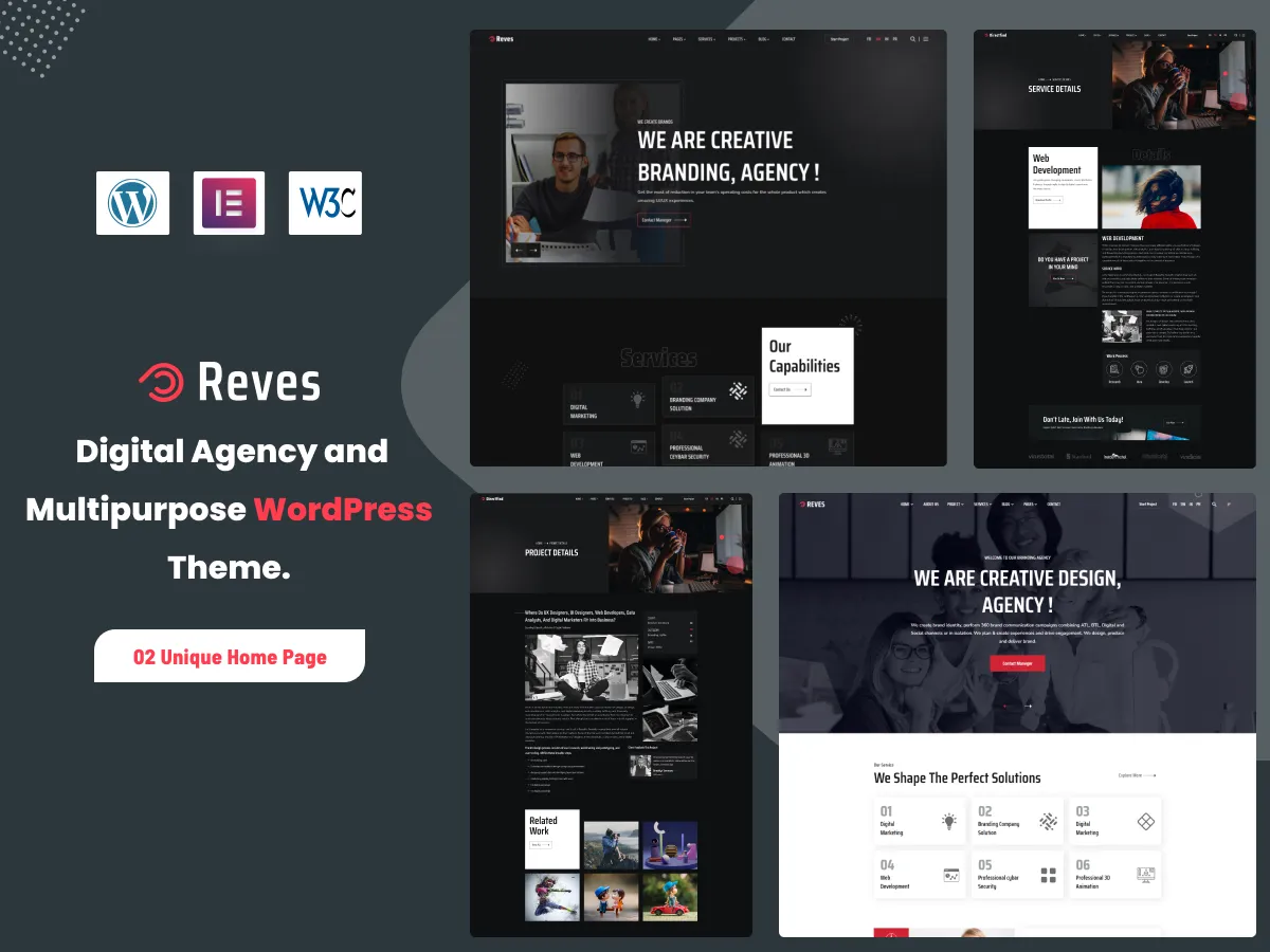 Reves — Agency & Multipurpose WordPress Theme