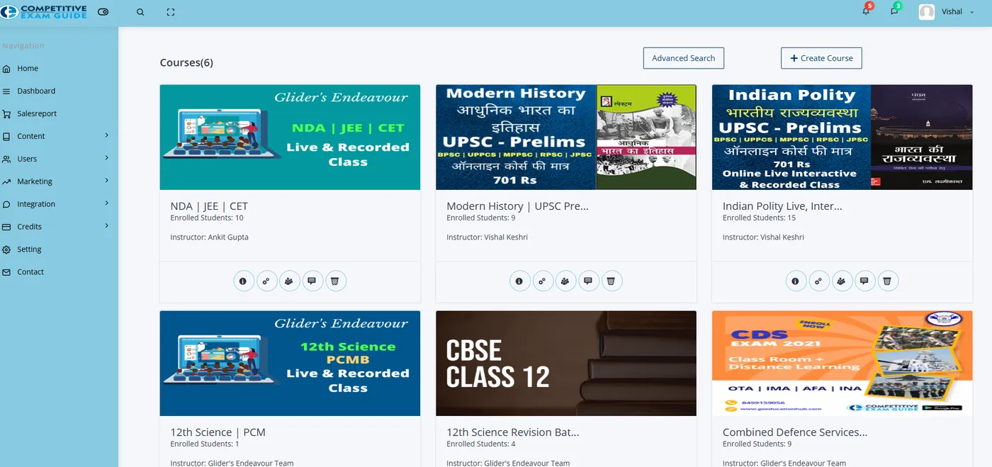 Competitive Exam Guide — Online Learning & Test Platform, screen 4